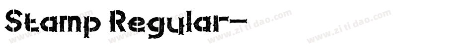 Stamp Regular字体转换